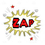 Illustrated Cartoon Zap Text